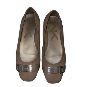 ANN KLEIN Designer Flats Beige 9 Business Casual Quiet Luxury‎ Minimalist Mature